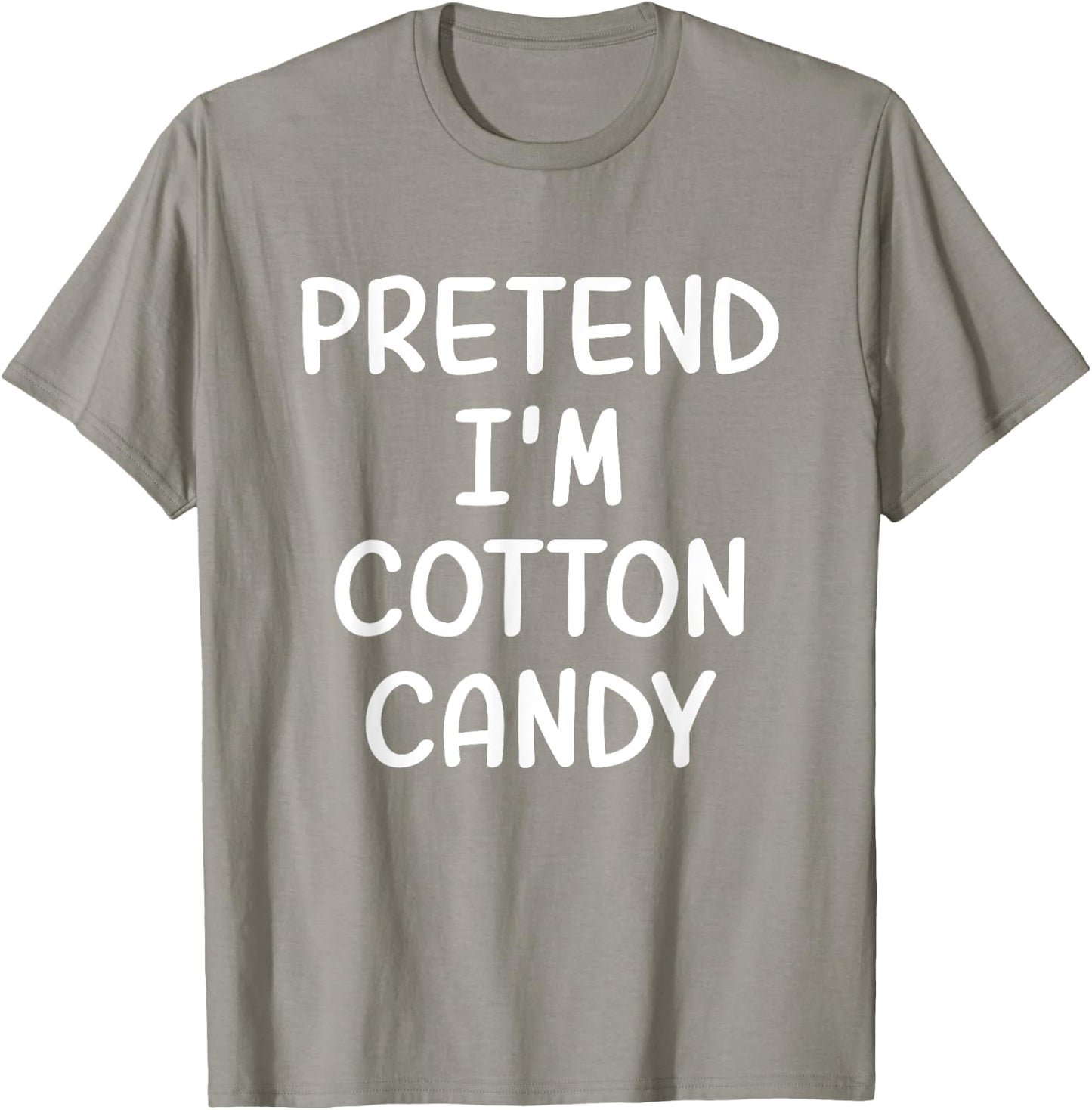 Funny Halloween Party Xmas Lazy Pretend I'm a Cotton Candy T-Shirt - T-Shirt | Sand