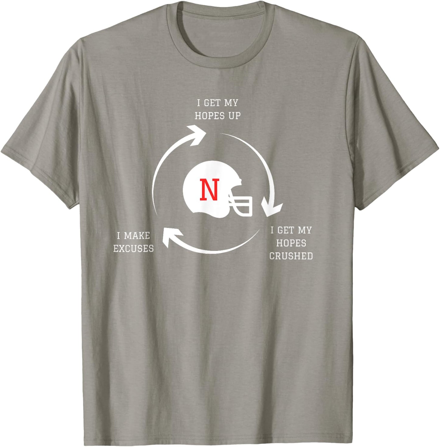 Funny Nebraska | Funny Football Tailgating | Nebraska Joke T-Shirt - T-Shirt | Sand