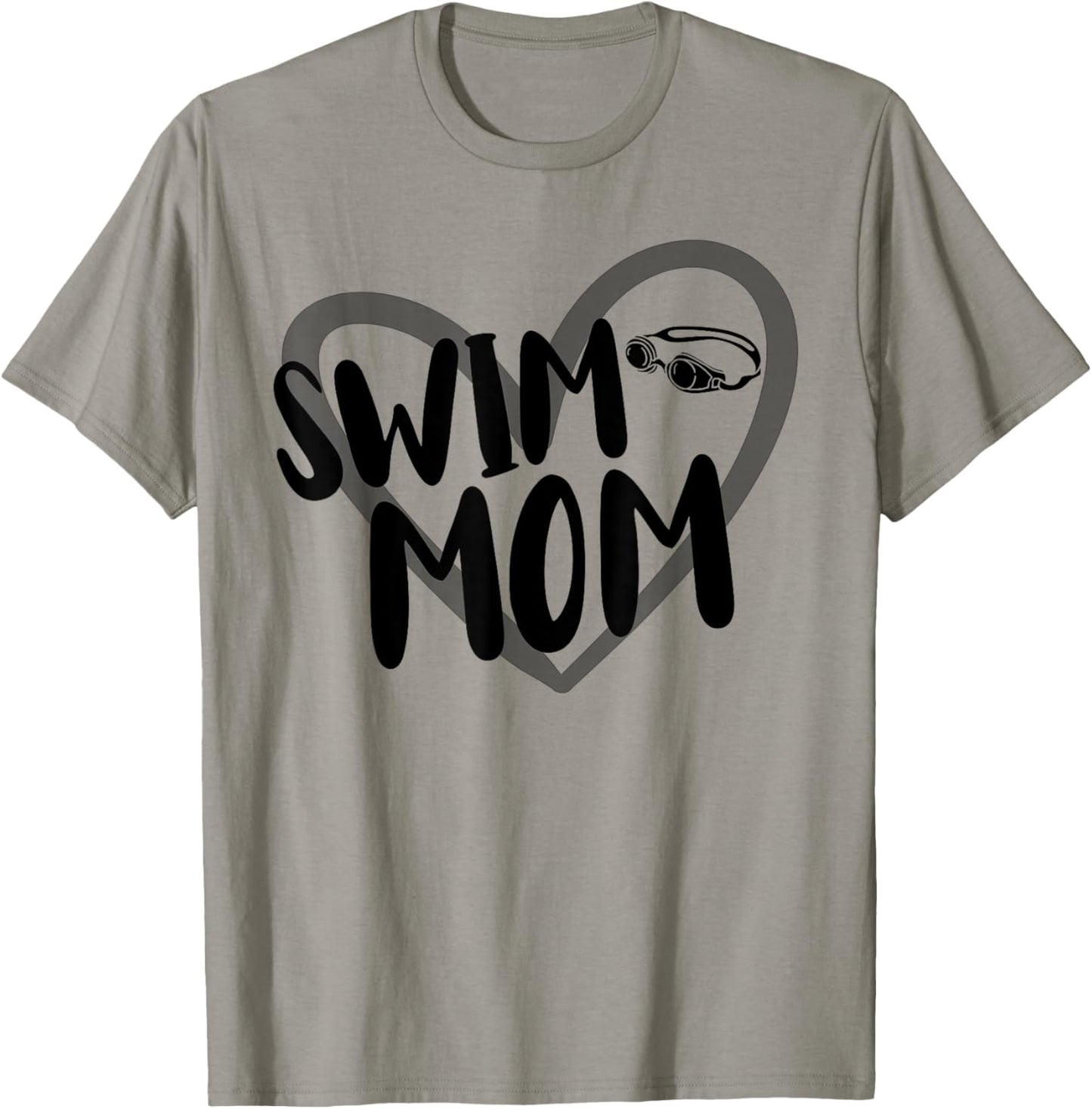 Swim Mom Float Heart T-Shirt - T-Shirt | Sand