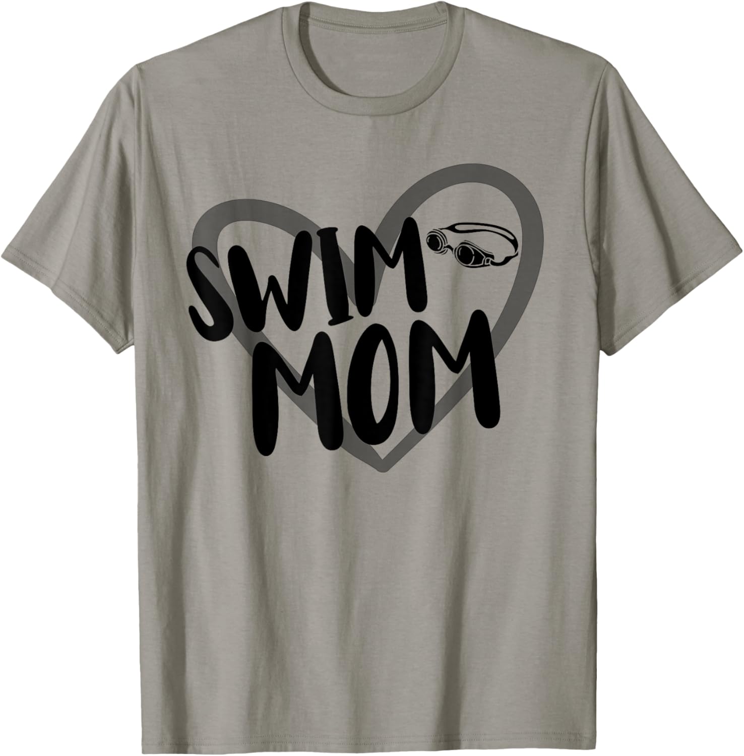 Swim Mom Float Heart T-Shirt - T-Shirt | Sand
