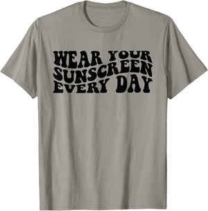 Wear Your Sunscreen SPF Dermatologist Sunscreen T-Shirt - T-Shirt | Sand