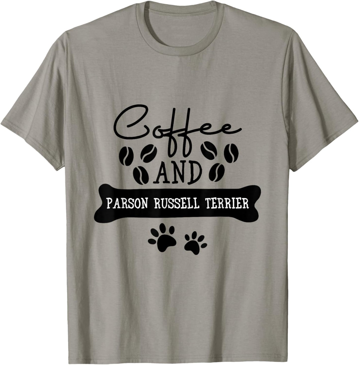Coffee and parson russell terrier T-Shirt - T-Shirt | Sand