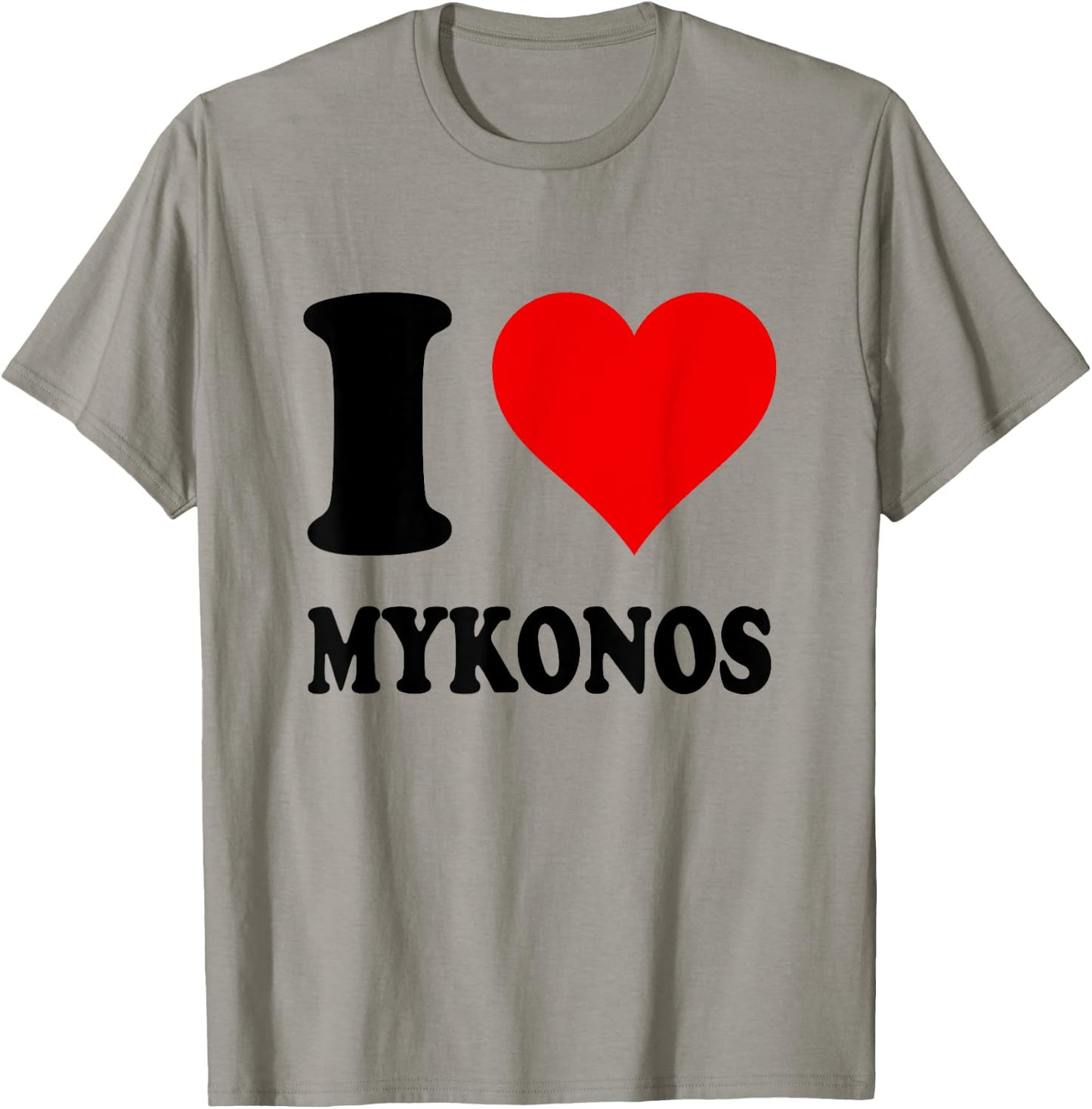 I Love Mykonos T-Shirt - T-Shirt | Sand