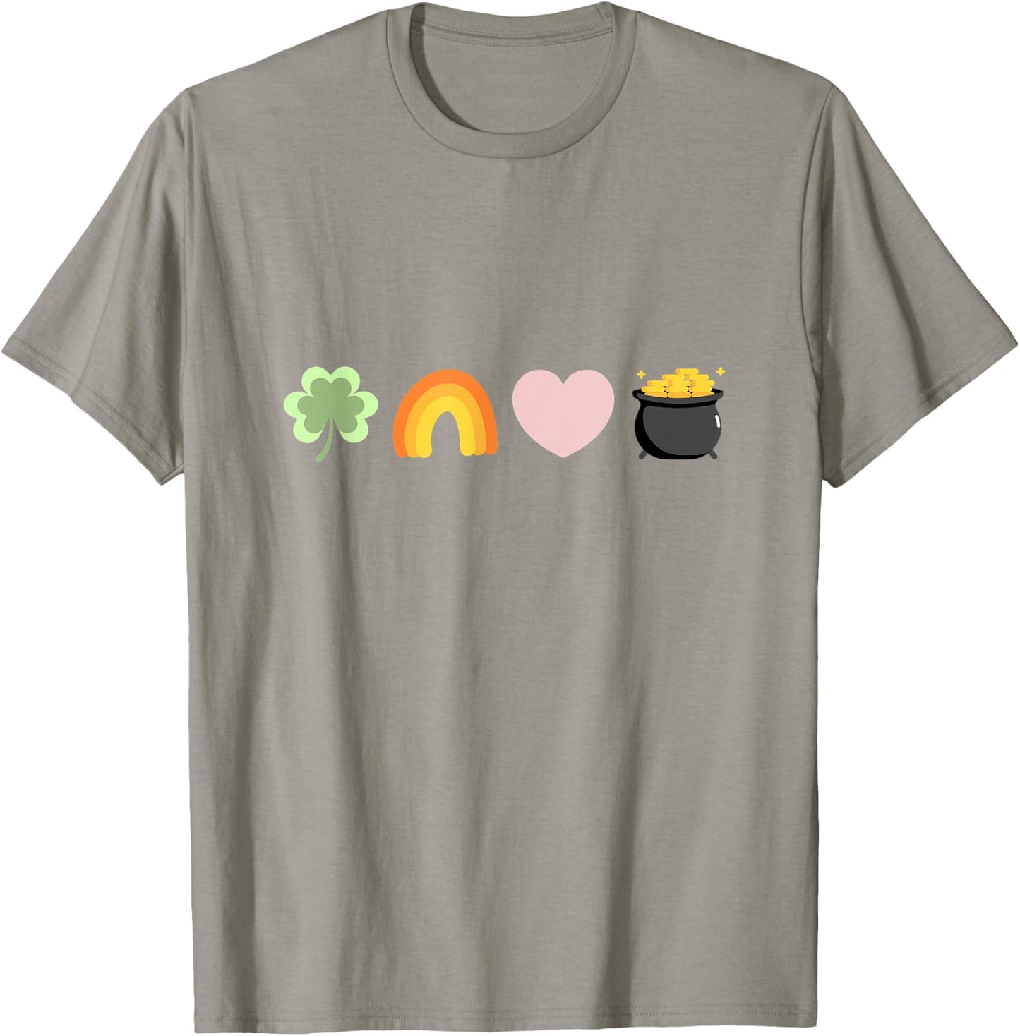 Lucky Charm shamrock pot of gold cartoon St. Patrick's Day T-Shirt - T-Shirt | Sand