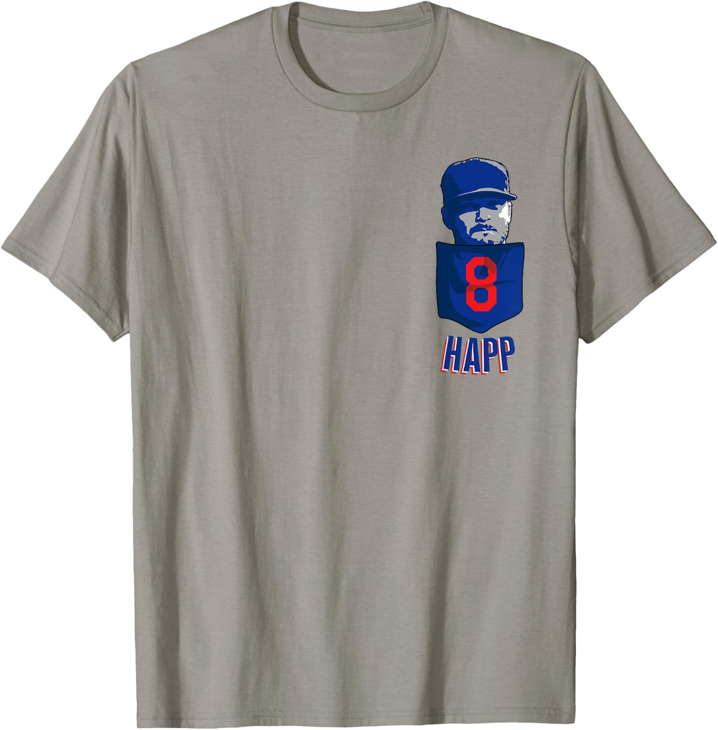 Ian Happ Chicago Baseball Pocket MLBPA T-Shirt - T-Shirt | Sand