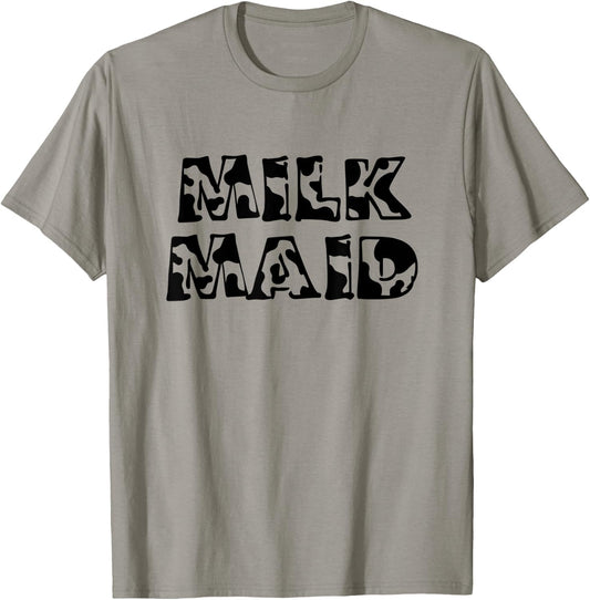 Milk Maid Moo La Laa Funny Cow Farmer's Wife gift T-Shirt - T-Shirt | Sand