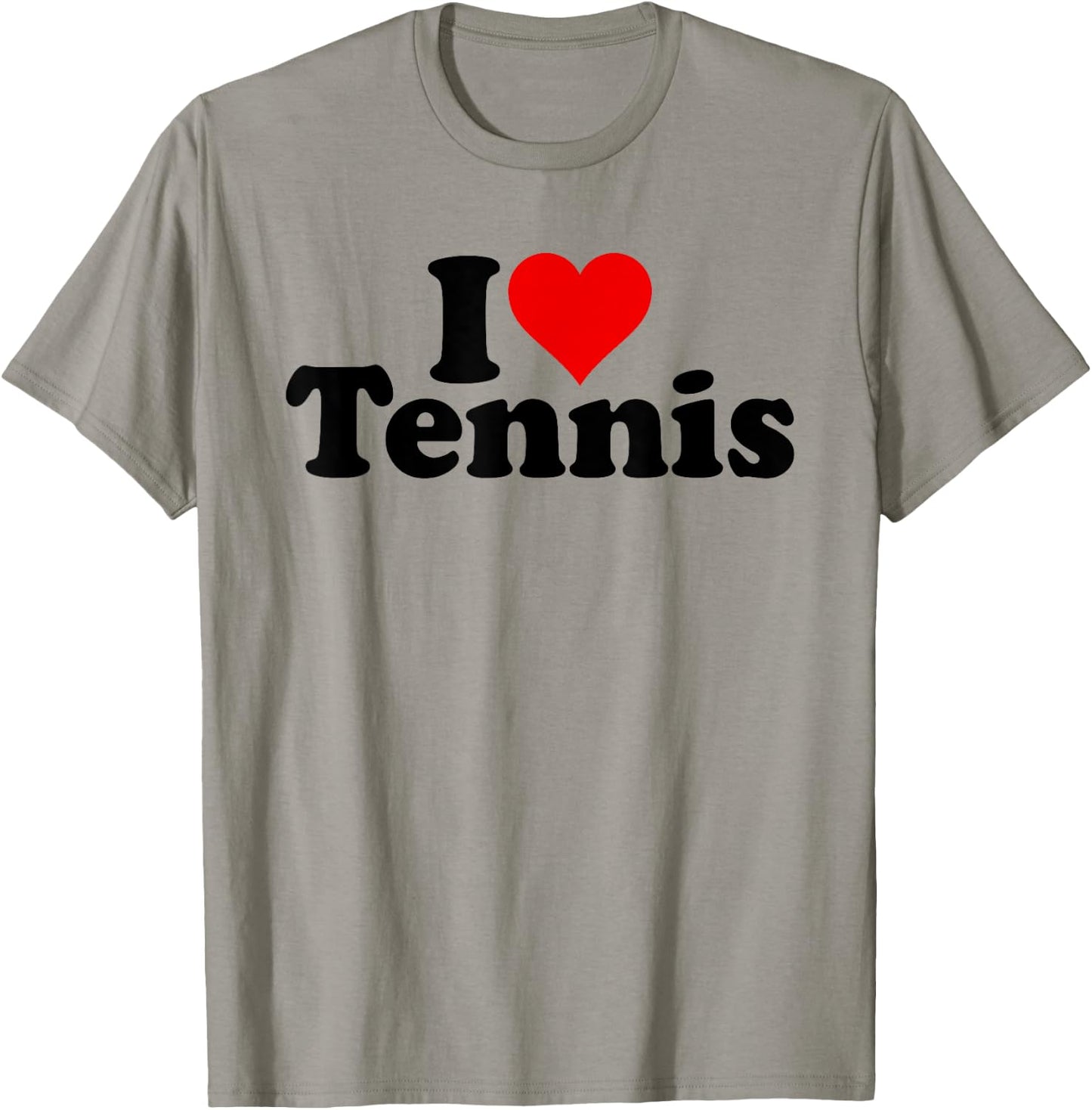 I Love Heart Tennis T-Shirt - T-Shirt | Sand