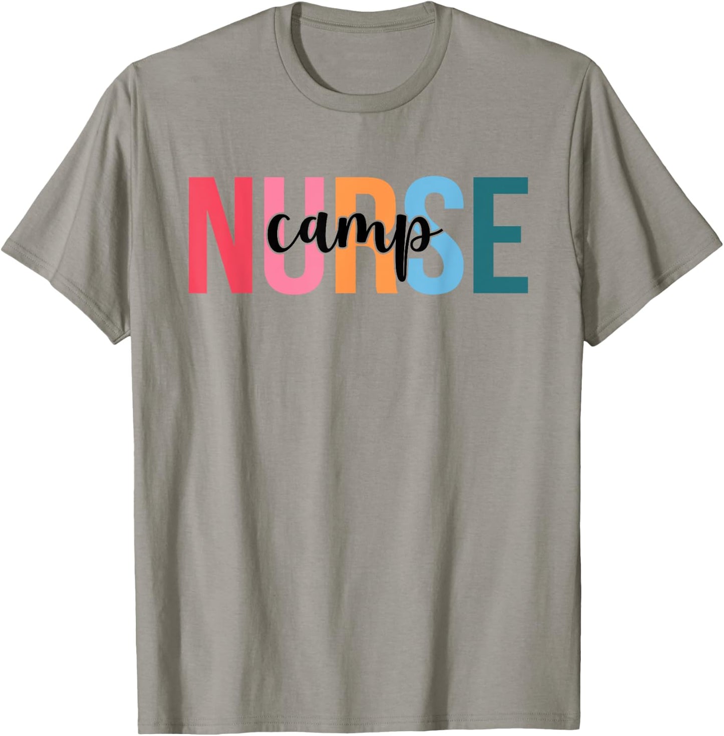 Women Camp Nurse Gifts For Nursing Apparel T-Shirt - T-Shirt | Sand