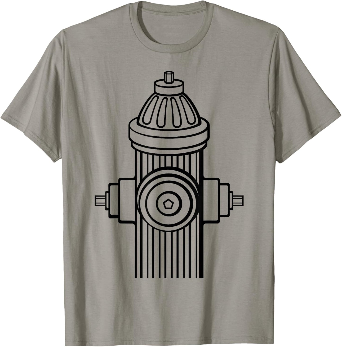 Fire Hydrant - Lazy Halloween Costume Firefighter Fireman T-Shirt - T-Shirt | Sand