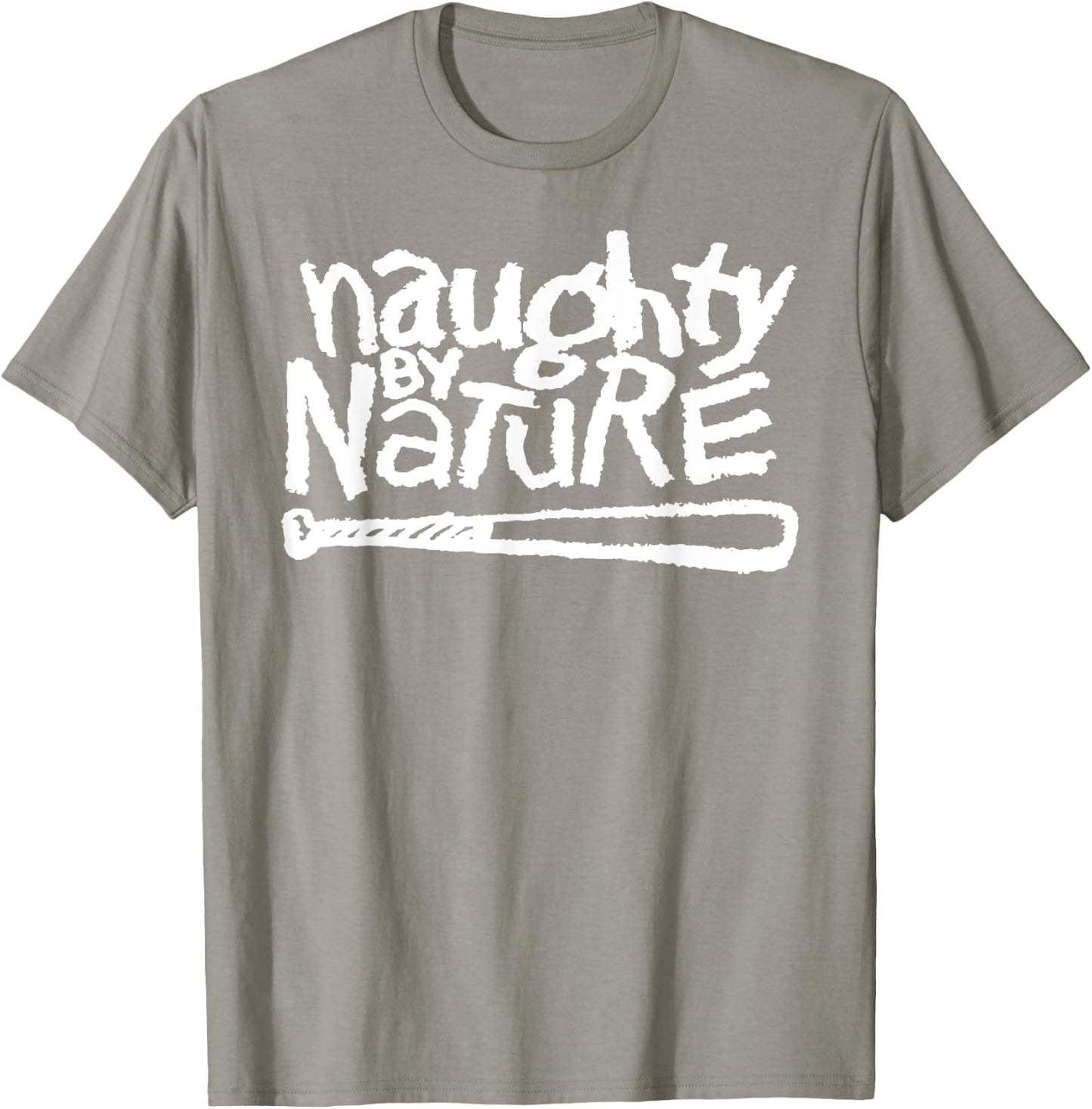 Naughty By Nature – White Logo On Kelly T-Shirt - T-Shirt | Sand