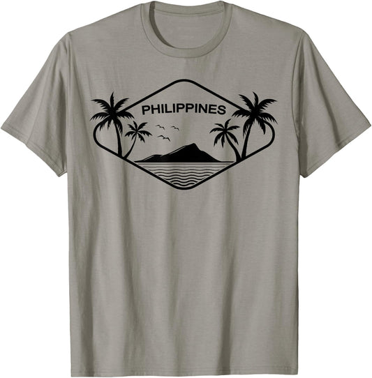 Philippines Island Palms Southeast Asia Gift Souvenir Leyte T-Shirt - T-Shirt | Sand