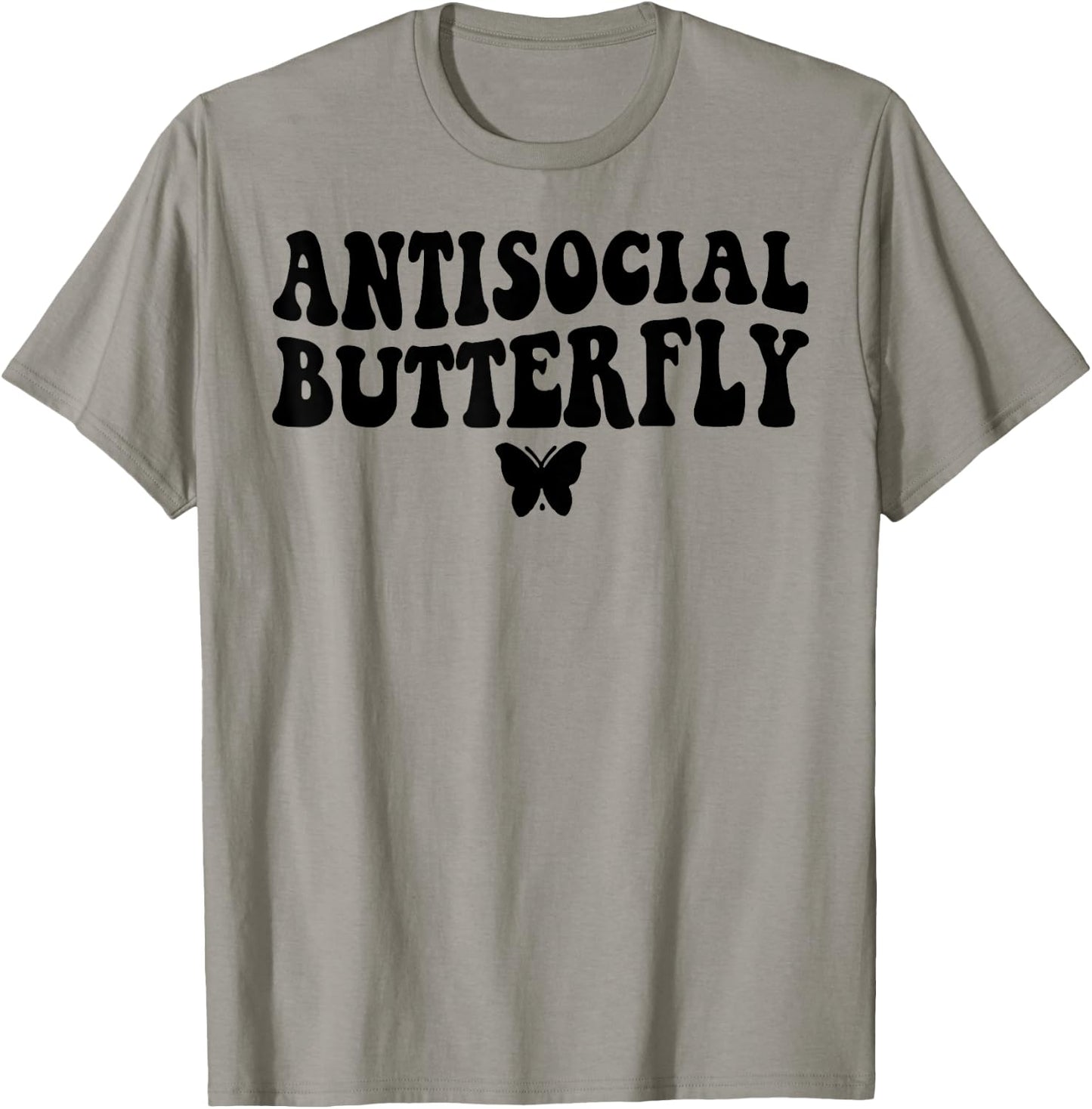 Antisocial Butterfly T-Shirt - T-Shirt | Sand