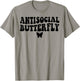 Antisocial Butterfly T-Shirt - T-Shirt | Sand