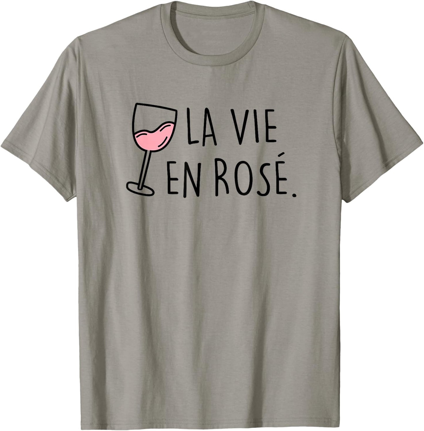 La vie en Rosé. Rosewein Summer Wine AM PM Fun Women T-Shirt - T-Shirt | Sand
