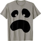 Silly Face Ghost Halloween Lazy Costume T-Shirt - T-Shirt | Sand
