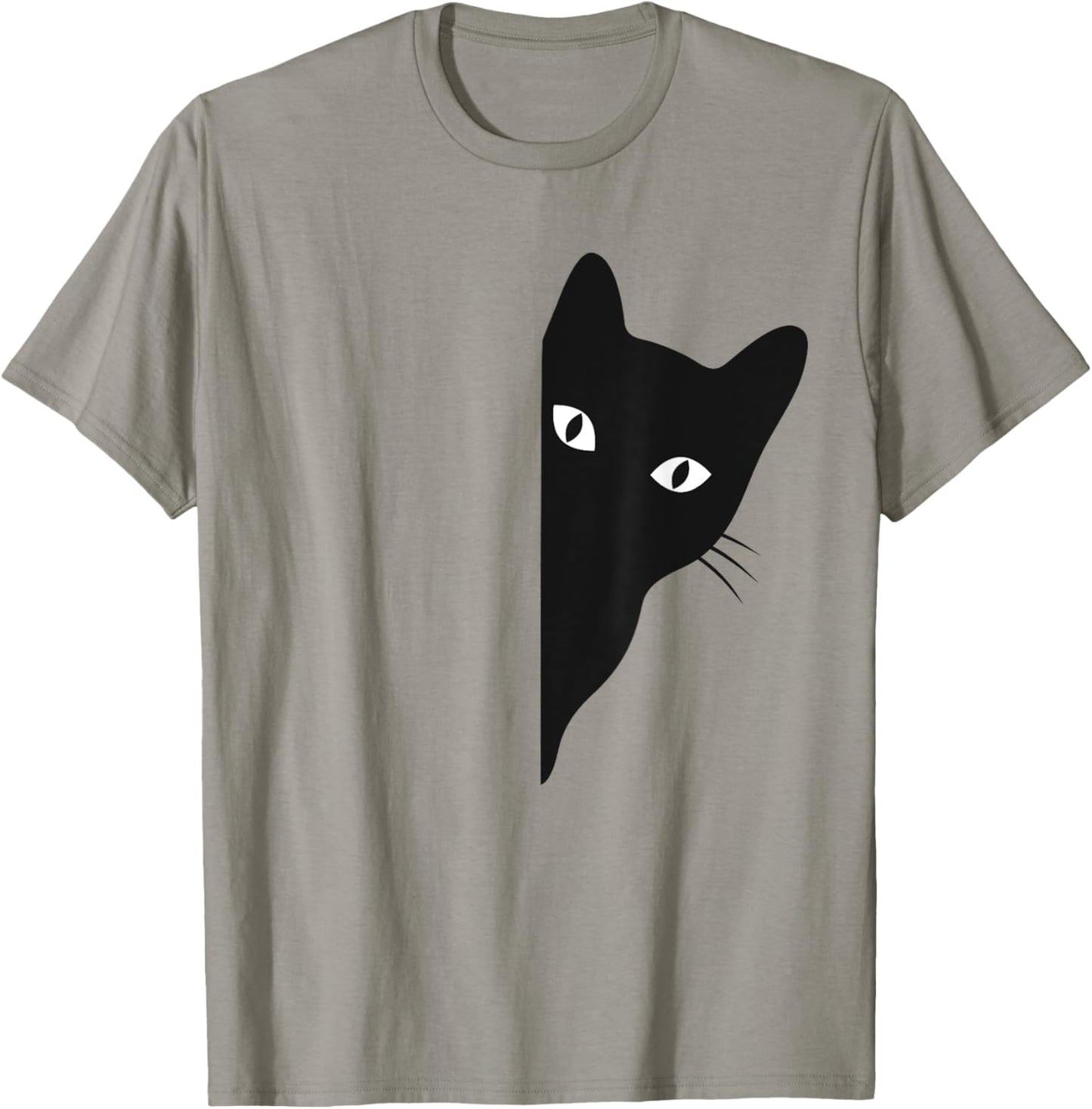 Black-Cat Coming Out Funny Peek a Boo Peeking Pet Women T-Shirt - T-Shirt | Sand
