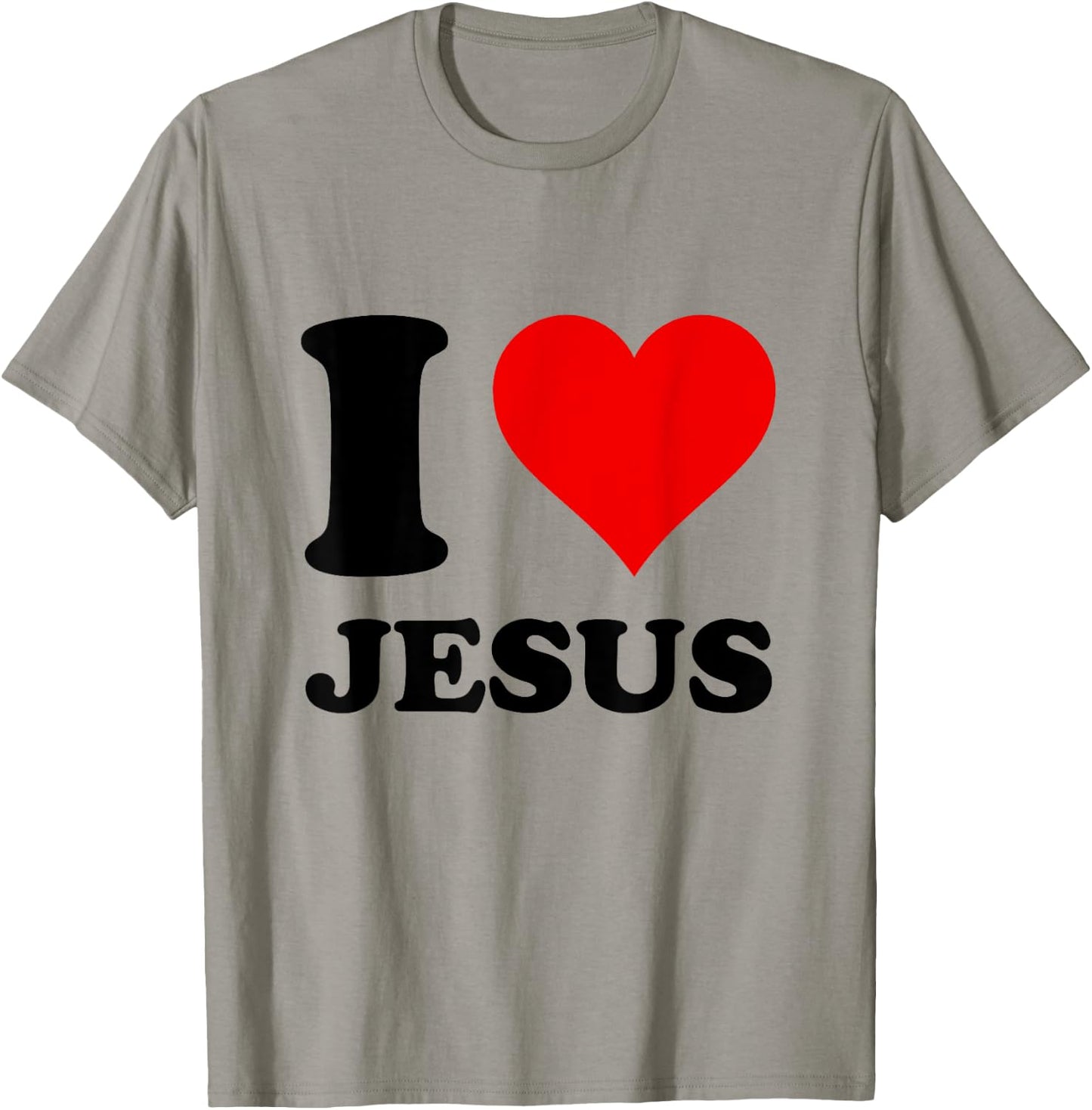 Heart I Love Jesus T-Shirt - T-Shirt | Sand