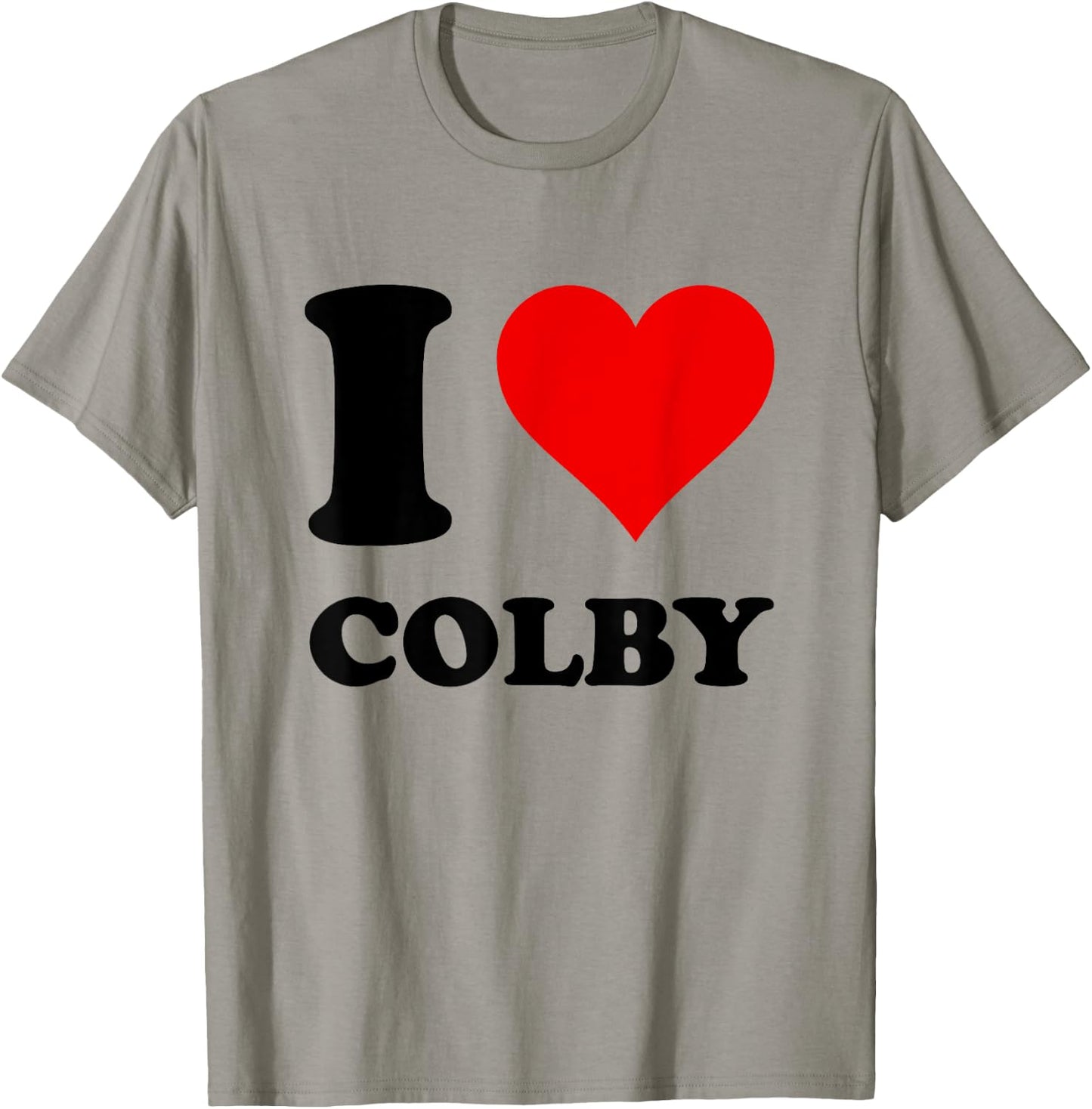 I Love Colby T-Shirt - T-Shirt | Sand