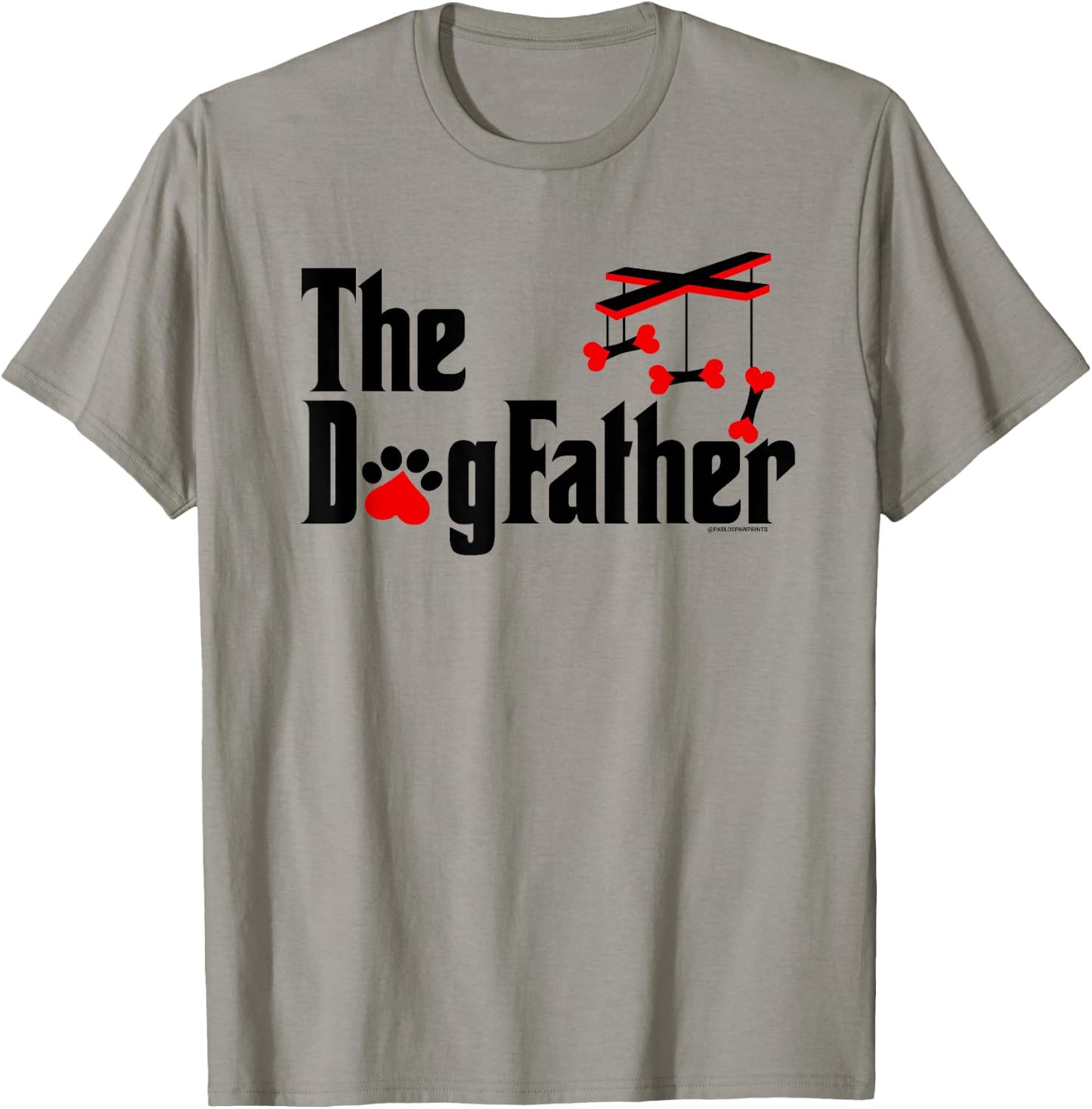 The DogFather - Funny cute Dog Fathers Day Dad Doggo T-Shirt - T-Shirt | Sand