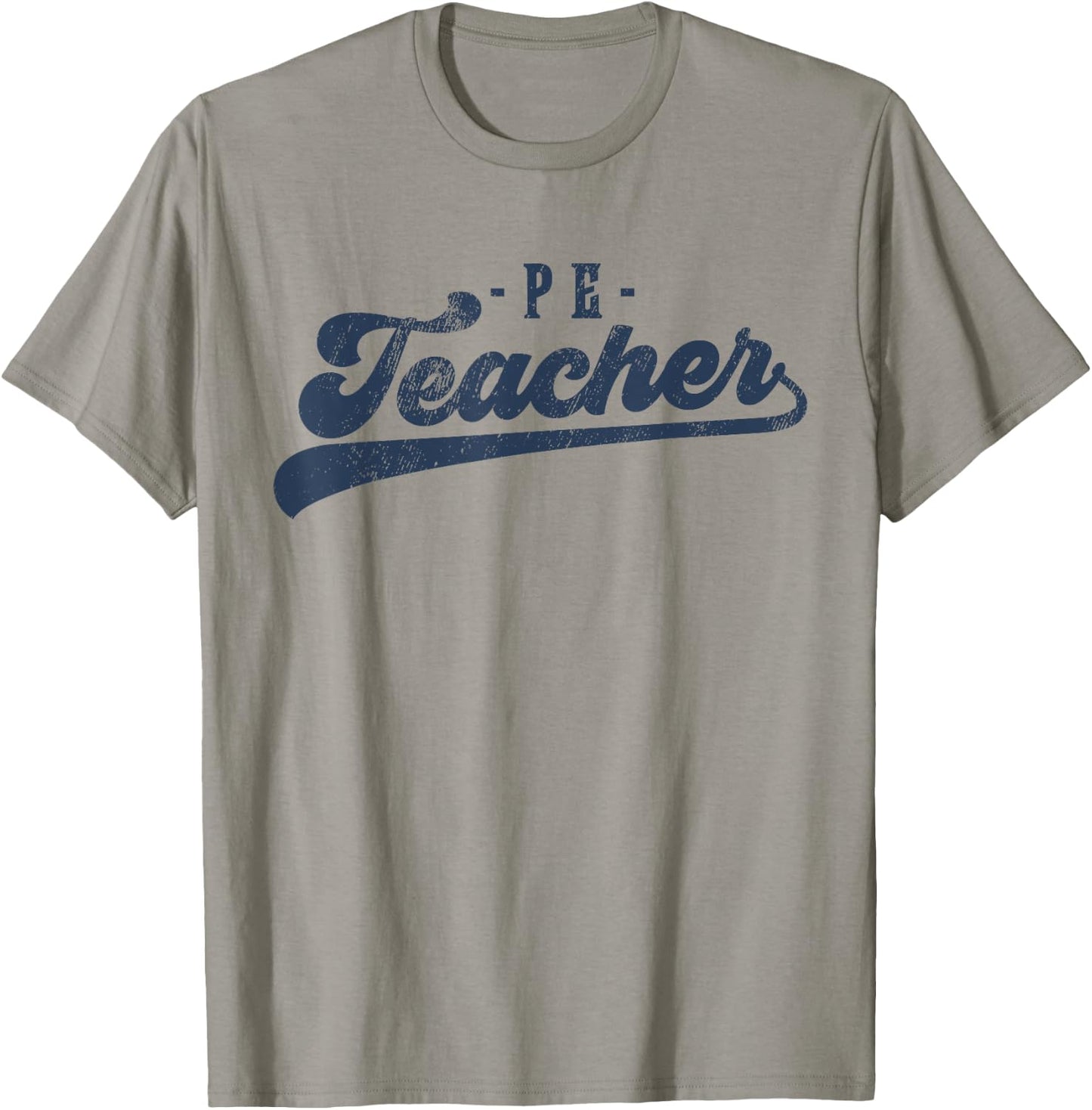 PE Teacher Cute Vintage Graphic Physical Education Teacher T-Shirt - T-Shirt | Sand