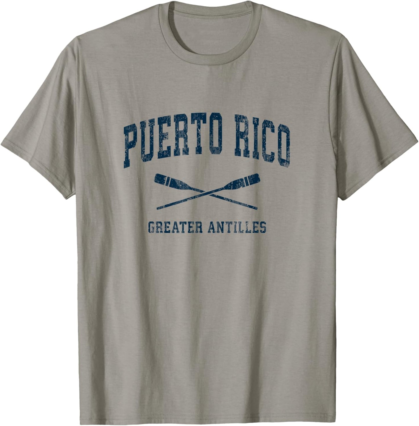Puerto Rico Vintage Nautical Paddles Sports Oars T-Shirt - T-Shirt | Sand