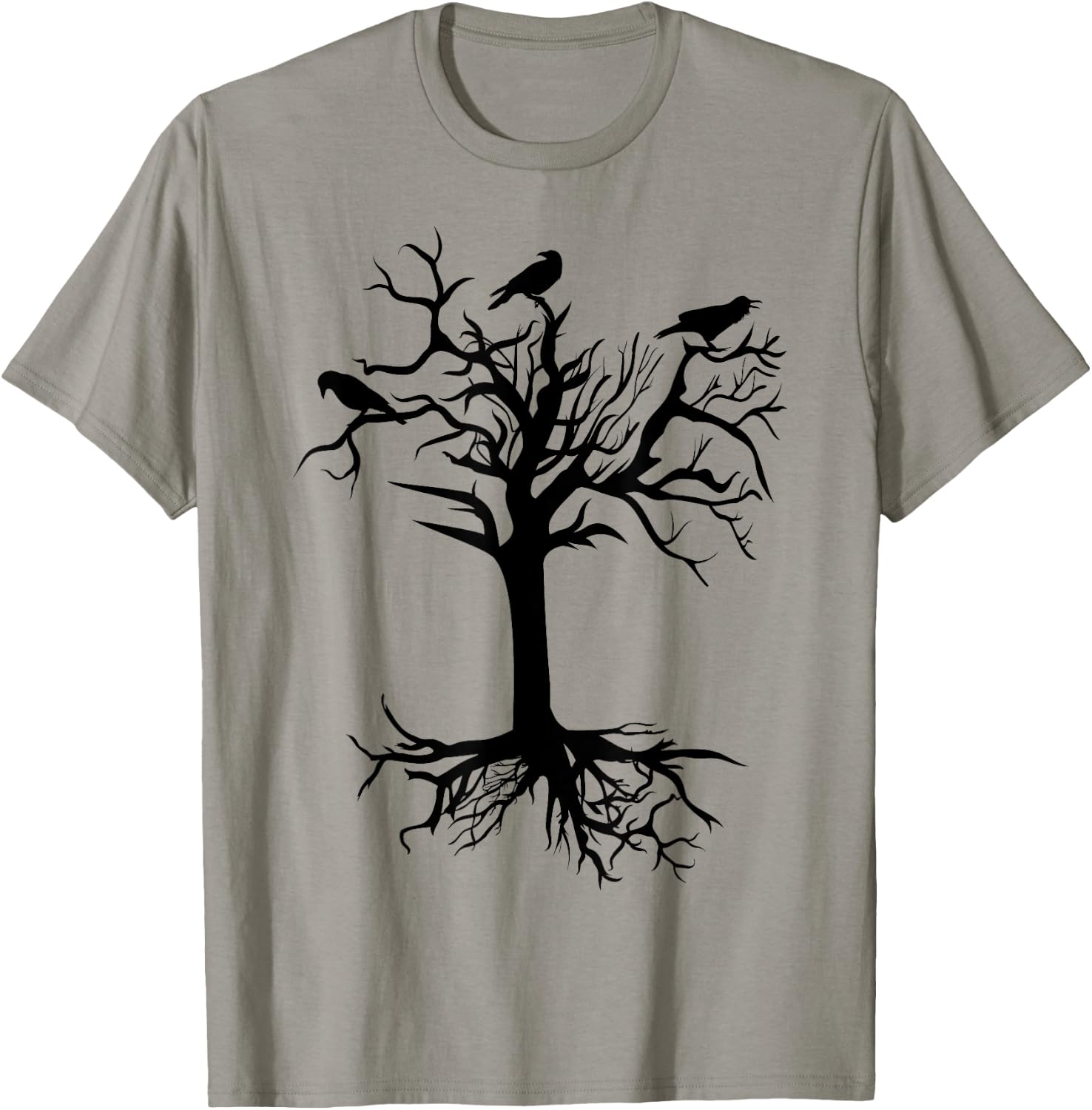 Raven crow crows tree women men children mystical mysticism T-Shirt - T-Shirt | Sand