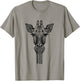 Yoga Giraffe Giraffe Mandala Ganesha Chakra Tribal Woman T-Shirt - T-Shirt | Sand
