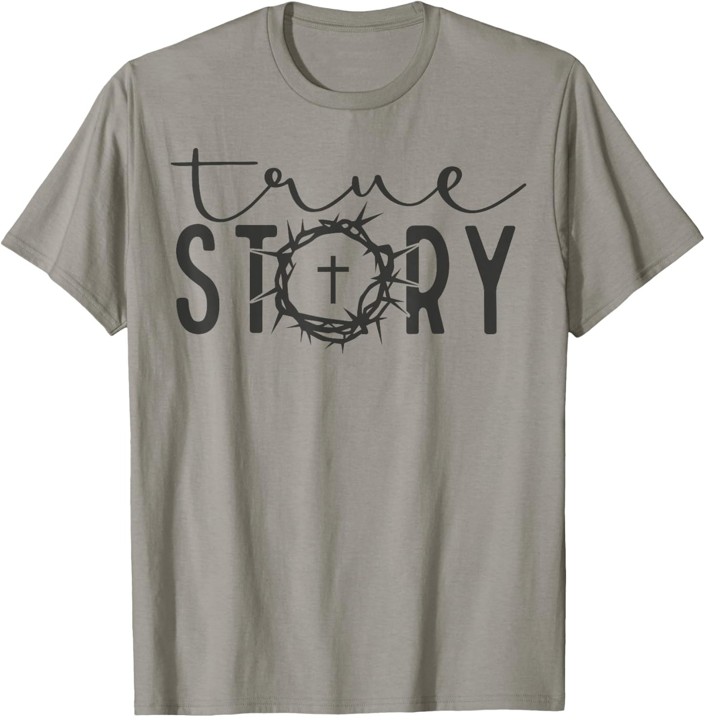 He Is Risen Cross Jesus Easter Day Christians True Story T-Shirt - T-Shirt | Sand