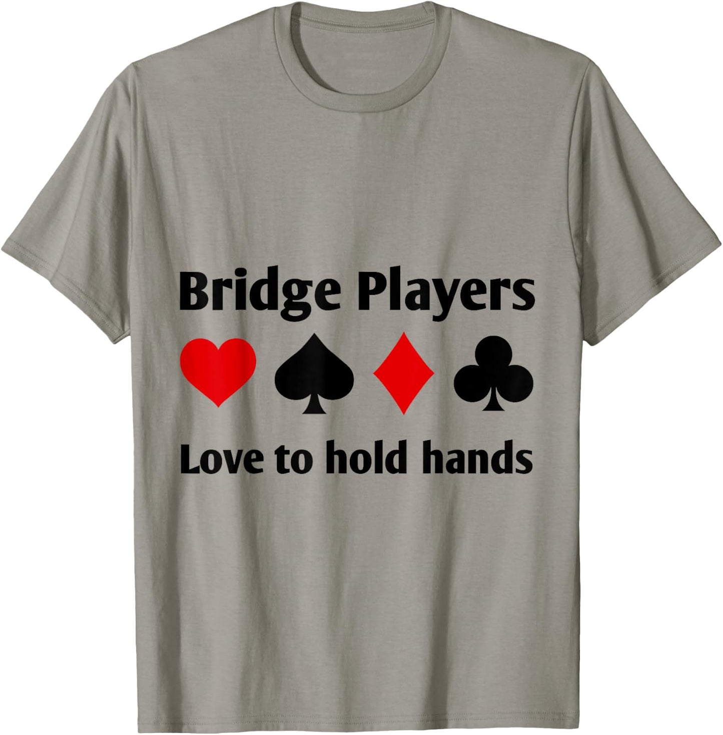 Hands Bridge Players Playing Card Gift T-Shirt - T-Shirt | Sand