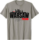 Warsaw Poland Skyline Warszawa Polska Polish Roots Fest GIft T-Shirt - T-Shirt | Sand
