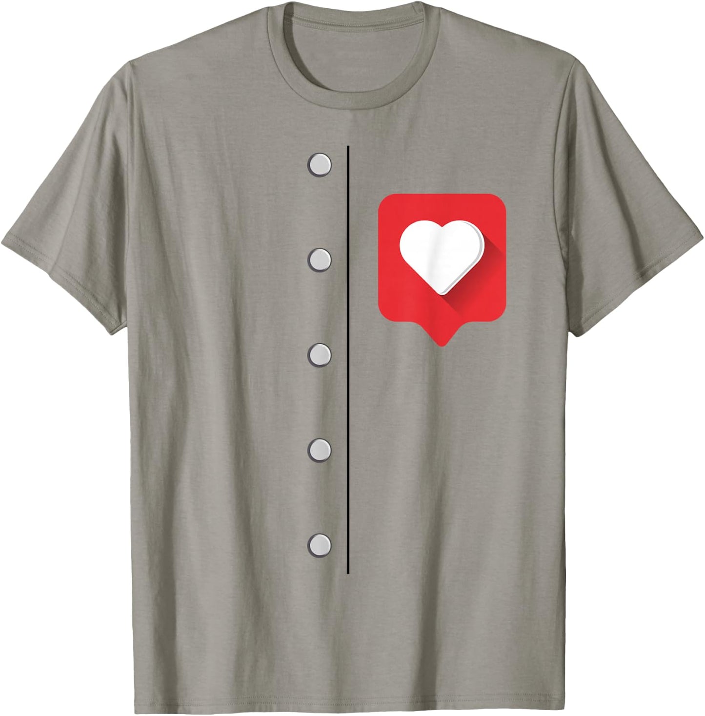 DIY Halloween Costume Retro Tin Man Oz Tinman Heart Popup T-Shirt - T-Shirt | Sand