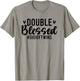 Double Blessed Gigi Of Twins Twin Gigi Grandma T-Shirt - T-Shirt | Sand