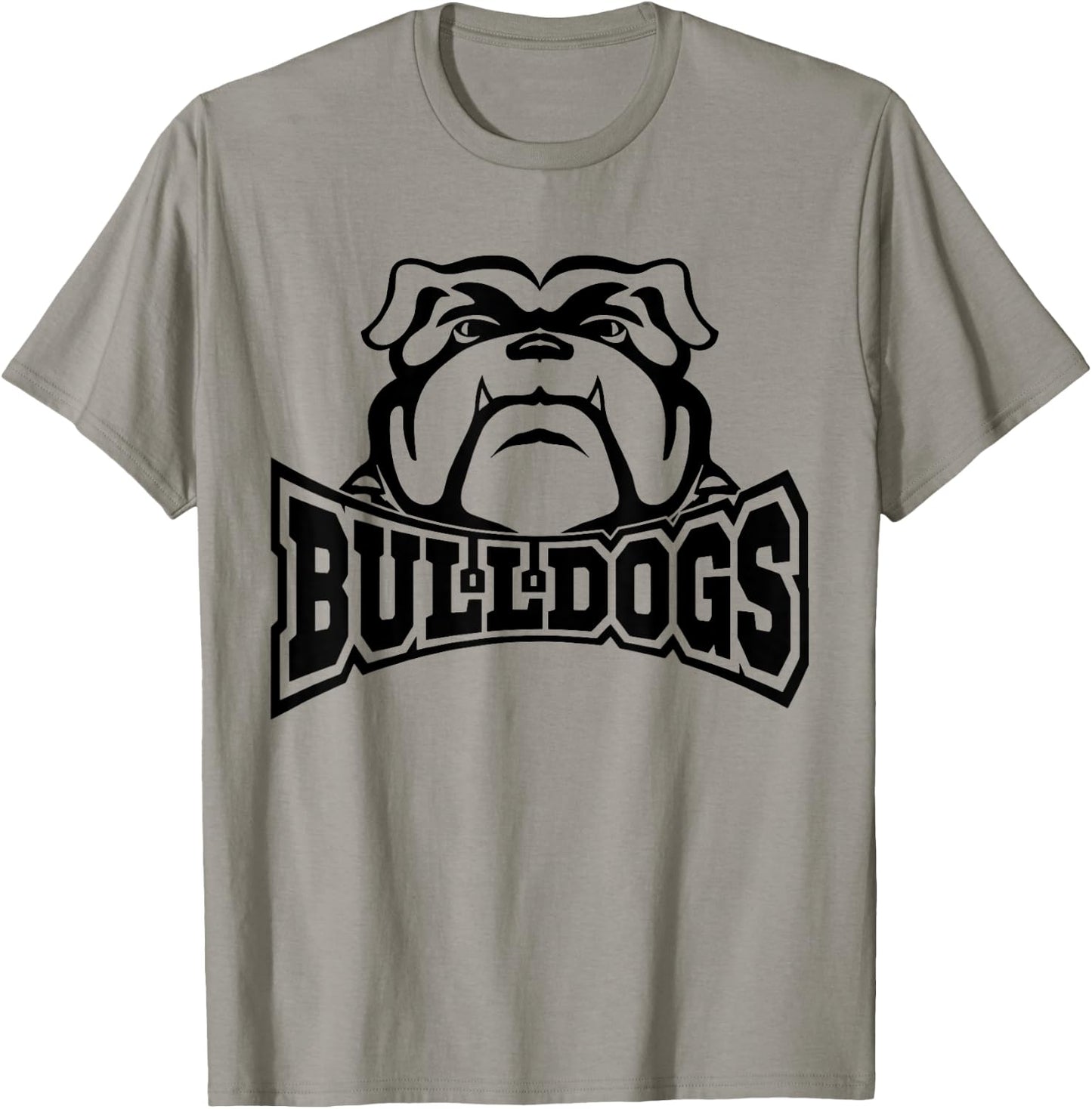 Bulldogs Teacher Student School Sports Fan Team Spirit T-Shirt - T-Shirt | Sand