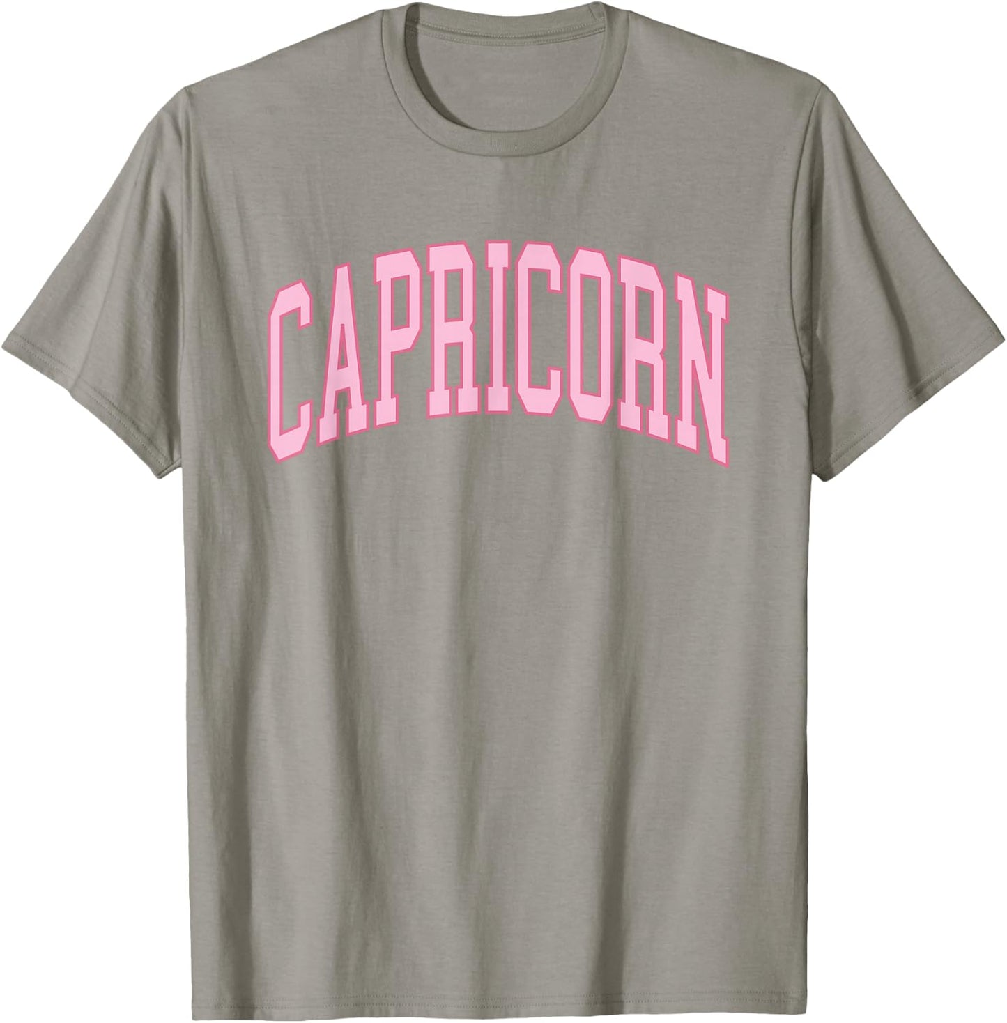 Capricorn Zodiac Horoscope Pink Retro Preppy Throwback Women T-Shirt - T-Shirt | Sand