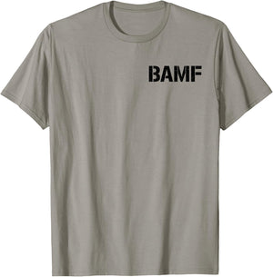 Bamf Badass Attitude Style T-Shirt - T-Shirt | Sand