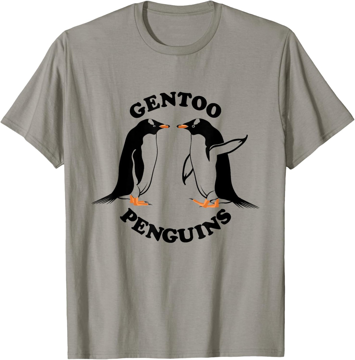 Gentoo Penguins T-Shirt - T-Shirt | Sand