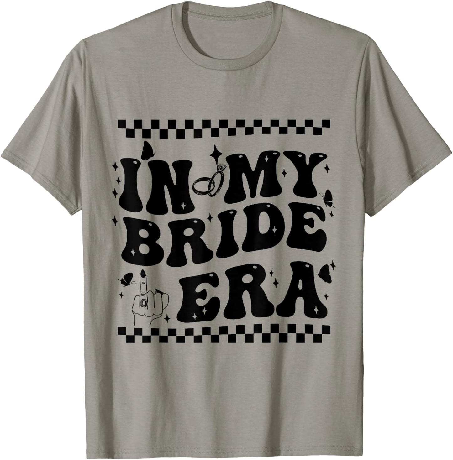 In My Bride Era Groovy Bride Bachelorette Party Bridesmaid T-Shirt - T-Shirt | Sand
