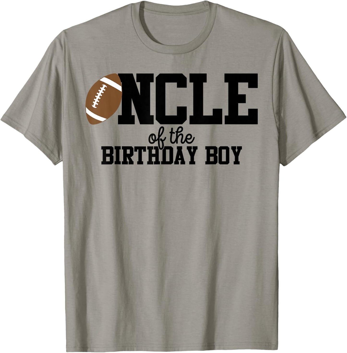 Uncle of the Birthday Boy Football Lover First Birthday T-Shirt - T-Shirt | Sand
