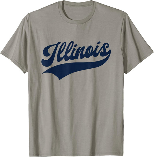 Illinois - Retro/Throwback Design - Classic T-Shirt - T-Shirt | Sand