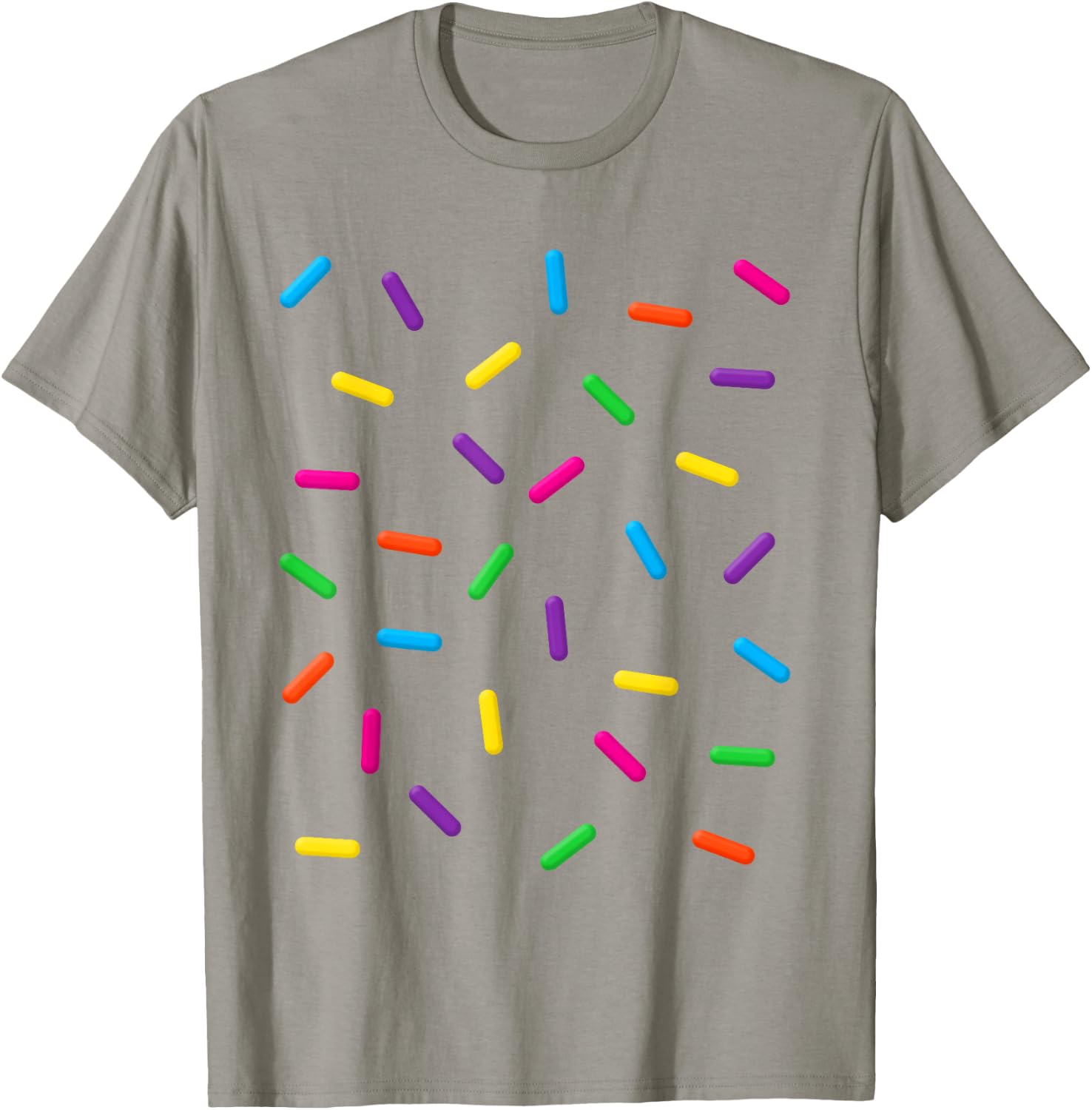 Funny Ice Cream Rainbow Sprinkles Jimmies Halloween Costume Men Women Kids T-Shirt - T-Shirt | Sand