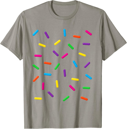 Funny Ice Cream Rainbow Sprinkles Jimmies Halloween Costume Men Women Kids T-Shirt - T-Shirt | Sand