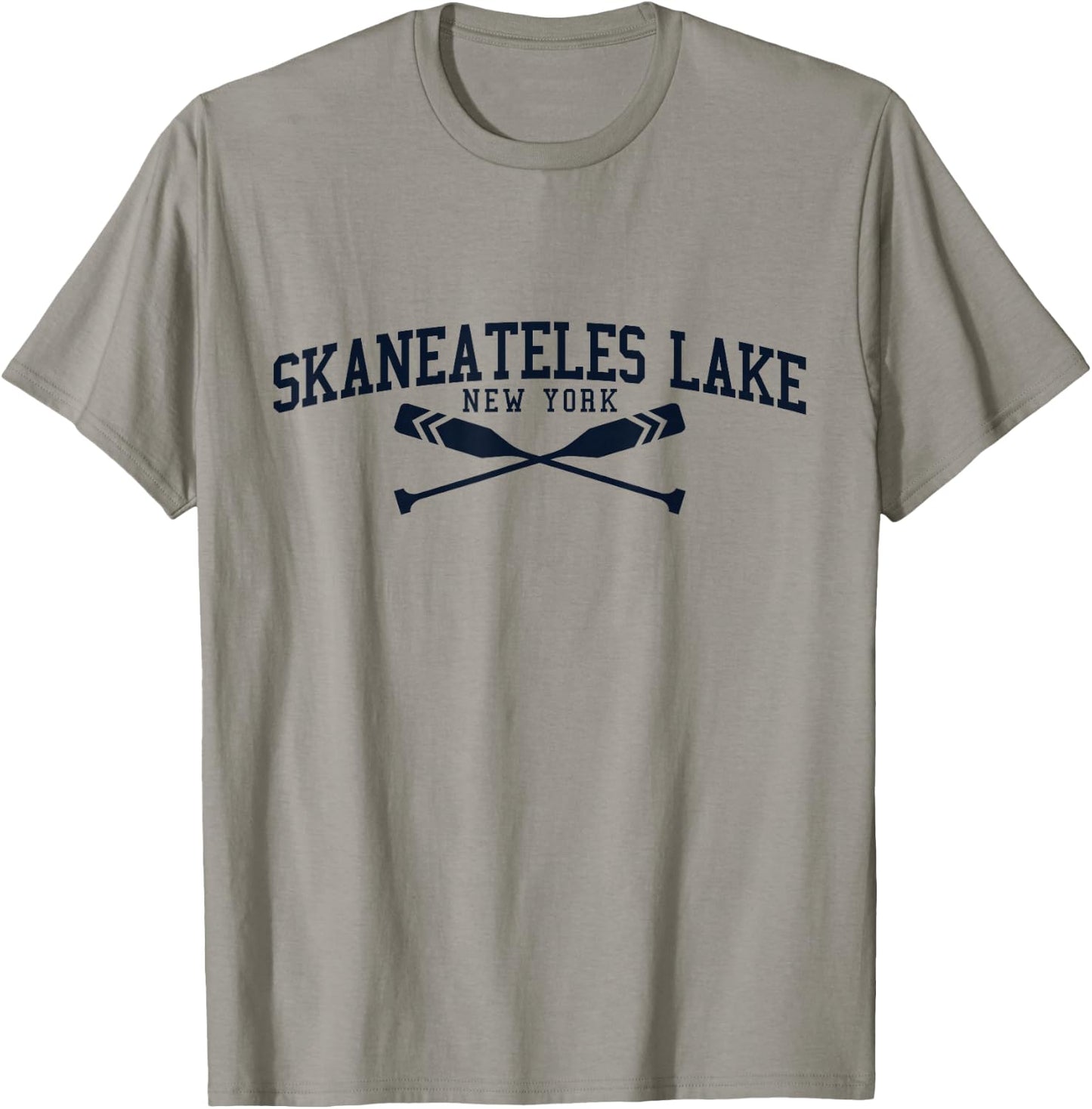 Skaneateles Lake New York Boat Oar T-Shirt - T-Shirt | Sand