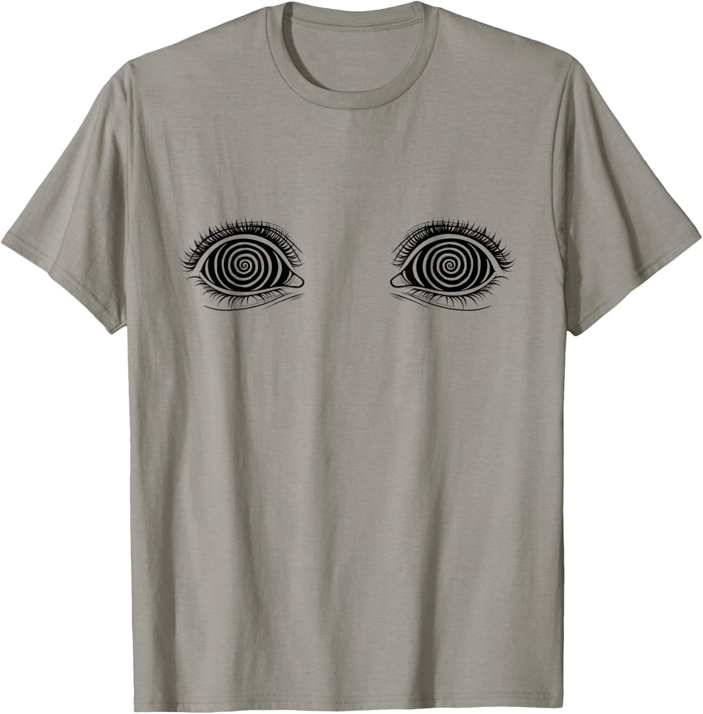 Hypno Esoteric Hypnotic Cool Line Art Eyes Design T-Shirt - T-Shirt | Sand