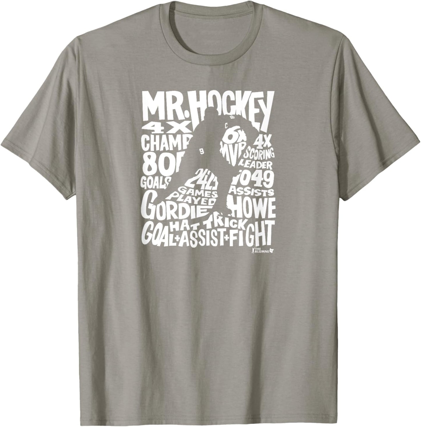 Gordy Howe - Word Art - Detroit Hockey T-Shirt - T-Shirt | Sand