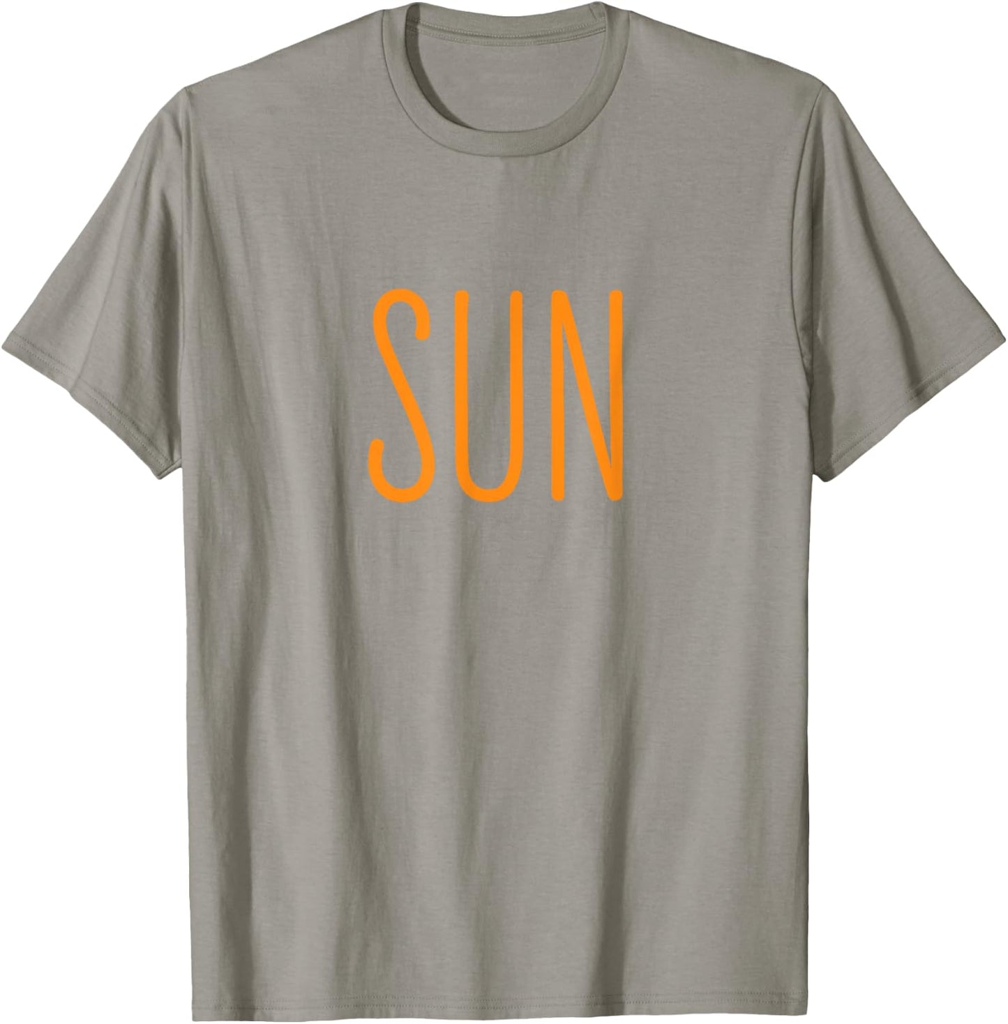 Funny US Solar Eclipse 2025 Sun Couples Costume Matching T-Shirt - T-Shirt | Sand