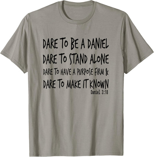 Daniel In The Lions Den Courageous Warrior Bible T-Shirt - T-Shirt | Sand
