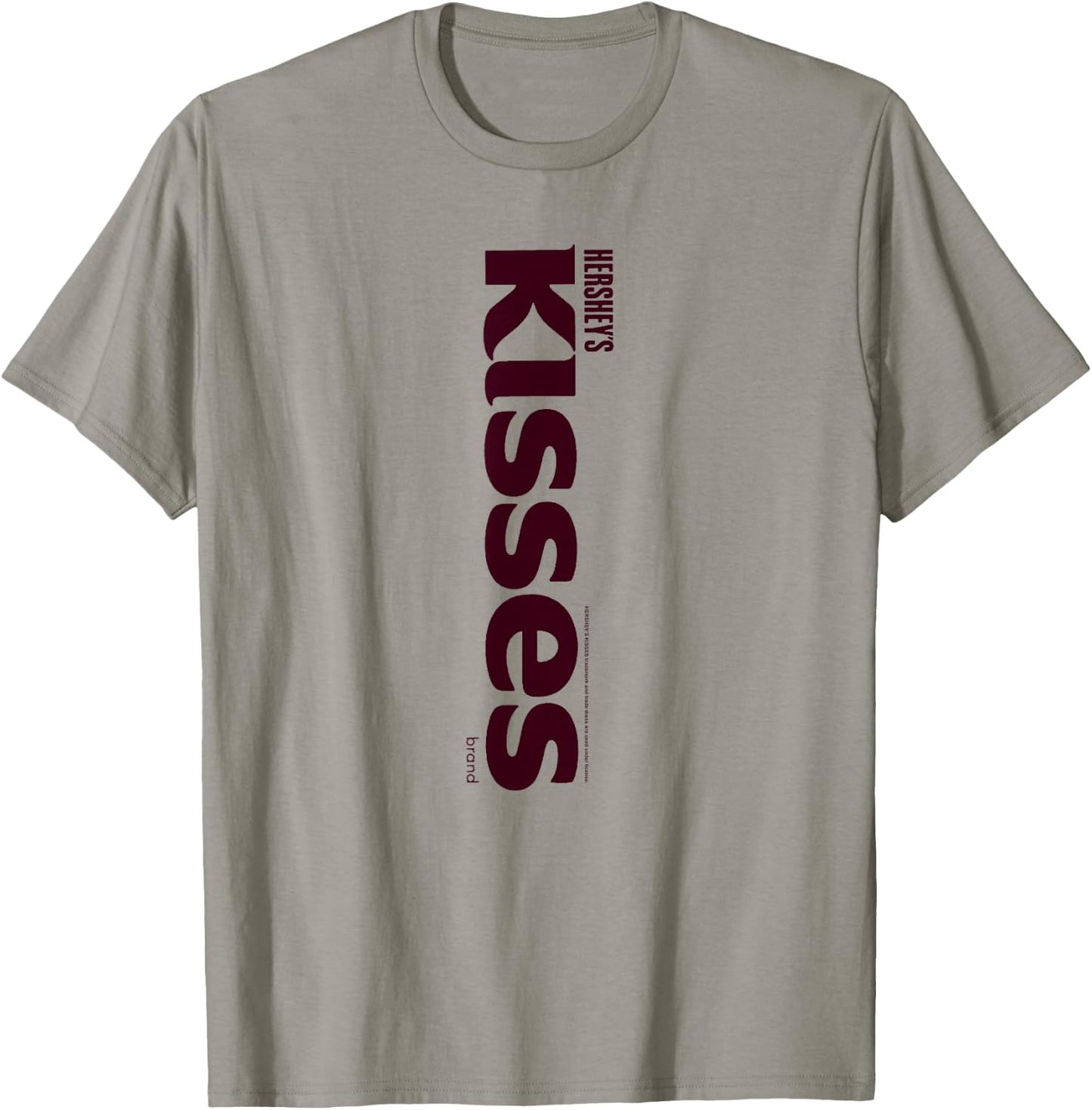 Hershey's Kisses Centered Text Logo Design T-Shirt - T-Shirt | Sand
