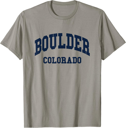 Boulder - Colorado - Throwback Design - Classic T-Shirt - T-Shirt | Sand