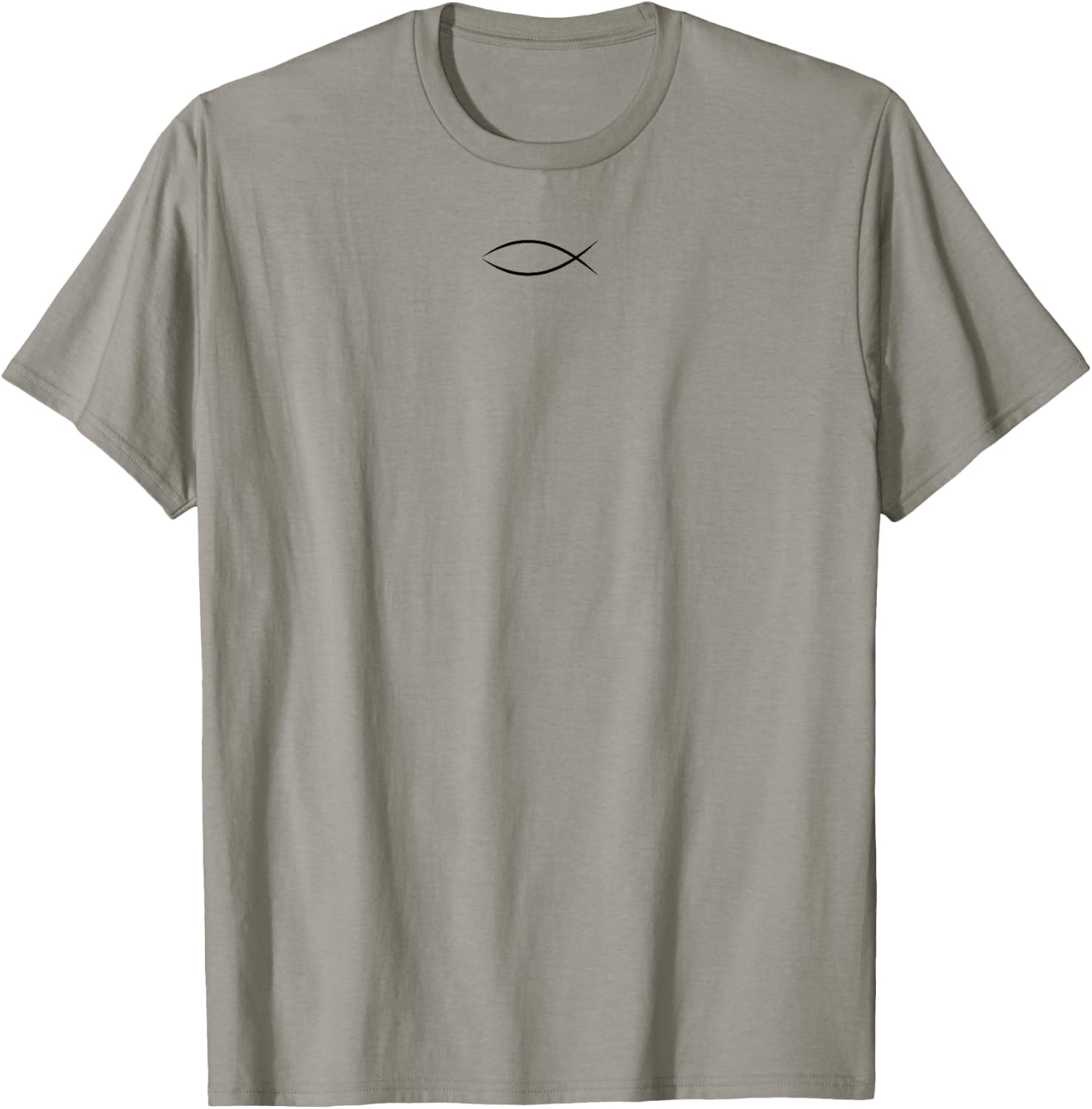 Ichthys Ichthus Jesus Fish Christian Symbol T-Shirt - T-Shirt | Sand