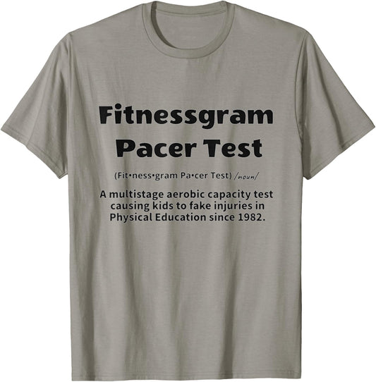Fitnessgram Pacer Test T-Shirt - T-Shirt | Sand